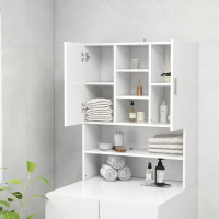 Produktbild för Tvättmaskinsskåp vit 70,5x25,5x90 cm
