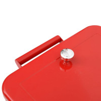 Miniatyr av produktbild för Kylbox med hjul röd 92x43x89 cm