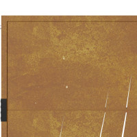 Produktbild för Trädgårdsgrind 105x180 cm rosttrögt stål gräsdesign