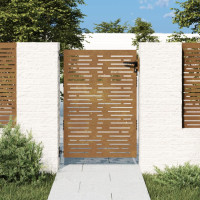 Produktbild för Trädgårdsgrind 85x125 cm rosttrögt stål fyrkantig design