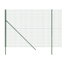 Produktbild för Stängsel grön 2x25 m galvaniserat stål