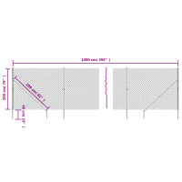 Produktbild för Gunnebostängsel med markspett grön 2x10 m