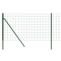 Produktbild för Stängsel grön 1,1x10 m galvaniserat stål