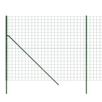 Produktbild för Stängsel grön 1,6x10 m galvaniserat stål