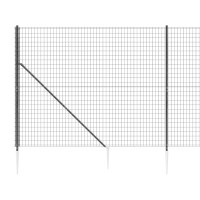 Produktbild för Stängsel med markspett antracit 2x10 m