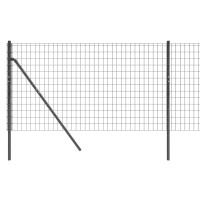Produktbild för Stängsel antracit 1,1x25 m galvaniserat stål