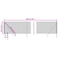 Produktbild för Gunnebostängsel grön 0,8x10 m