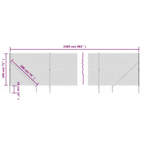 Produktbild för Gunnebostängsel med markspett grön 1,8x25 m