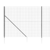 Produktbild för Stängsel med markspett antracit 2,2x25 m