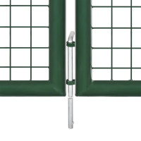 Produktbild för Nätgrind grön 400x175 cm galvaniserat stål