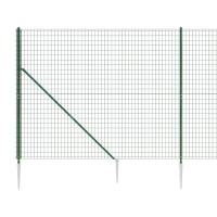 Produktbild för Stängsel med markspett grön 1,6x10 m