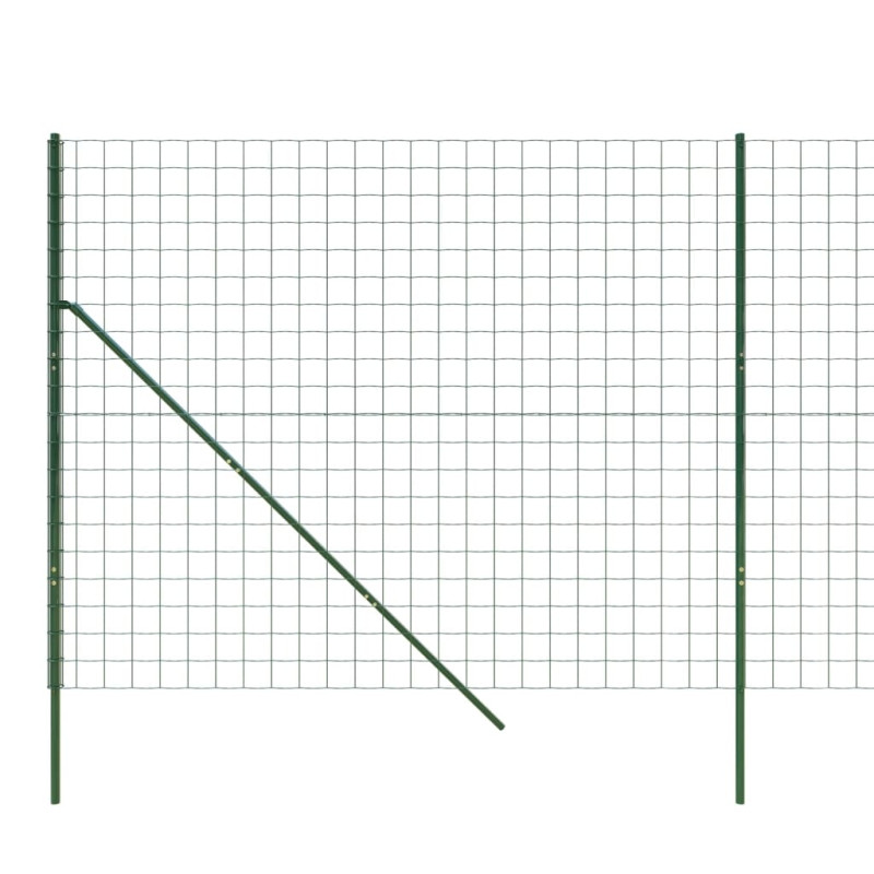 Produktbild för Stängsel grön 2,2x25 m galvaniserat stål