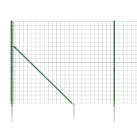 Produktbild för Stängsel med markspett grön 1,8x10 m