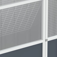 Produktbild för Fågelbur antracit 115x78x200 cm galvaniserat stål