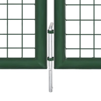 Produktbild för Nätgrind grön 350x175 cm galvaniserat stål