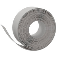 Produktbild för Rabattkant grå 10 m 20 cm polyeten
