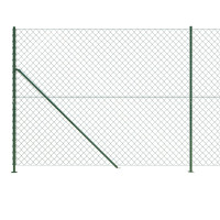 Produktbild för Gunnebostängsel med stolpsko grön 1,4x10 m