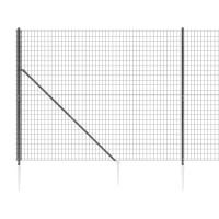 Produktbild för Stängsel med markspett antracit 1,6x10 m