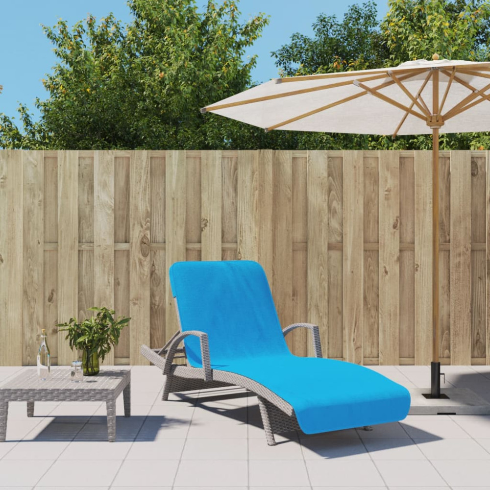 Produktbild för Badhanddukar 2 st turkos 75x200 cm tyg 400 gsm