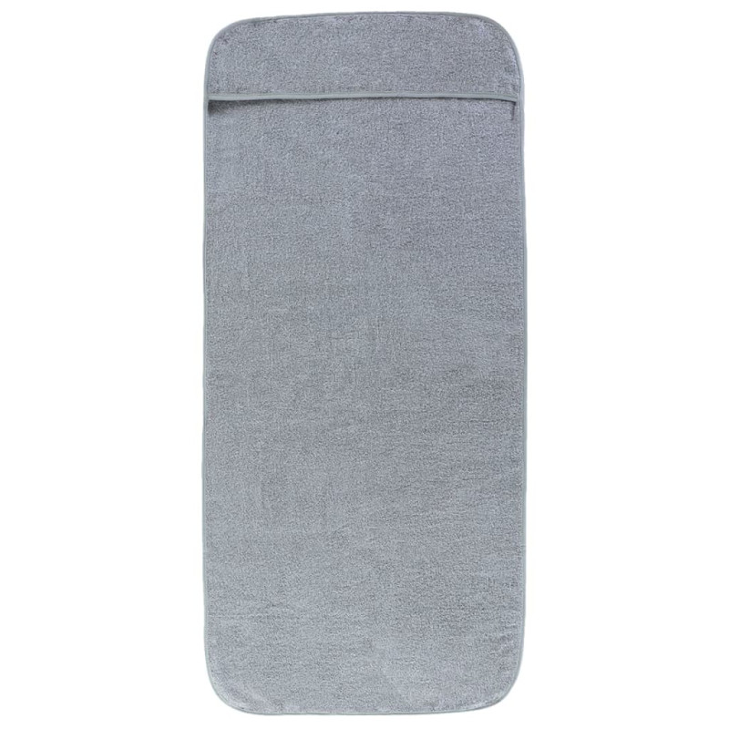 Produktbild för Badhanddukar 2 st grå 60x135 cm tyg 400 gsm