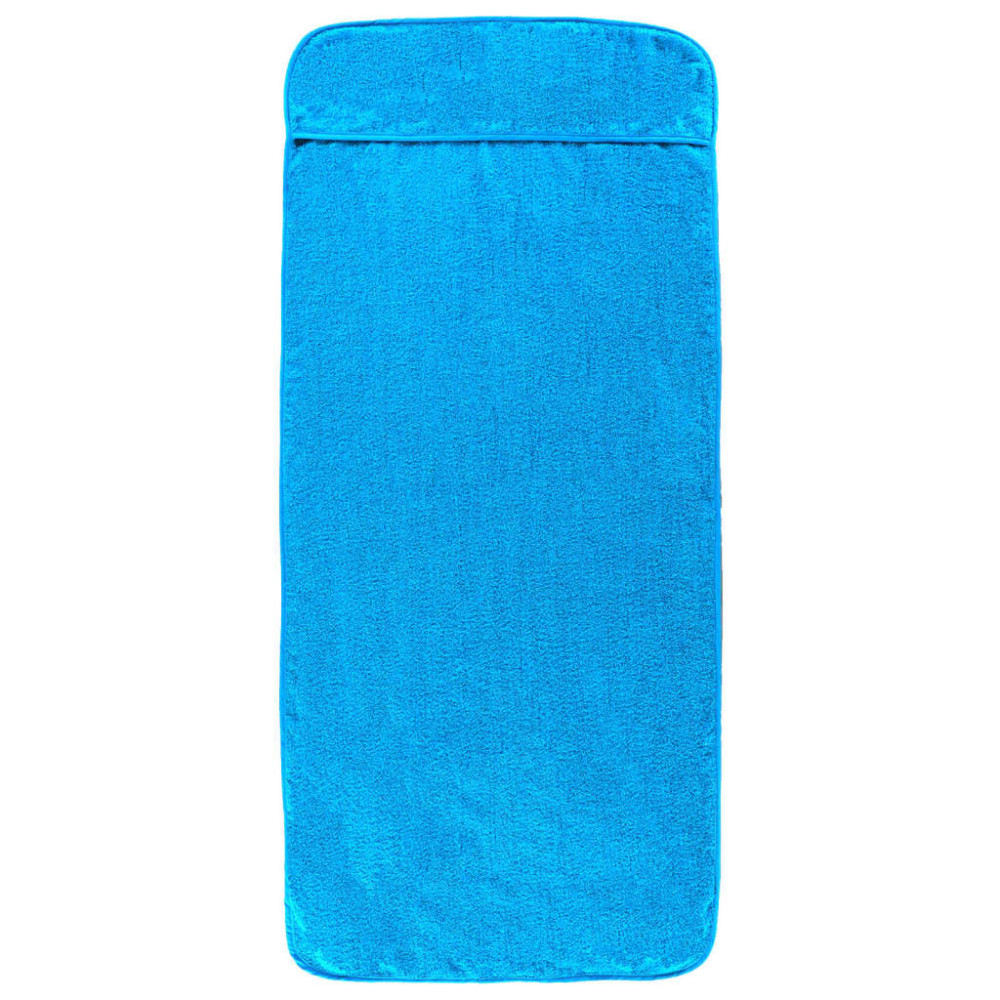 Produktbild för Badhanddukar 2 st turkos 60x135 cm tyg 400 gsm