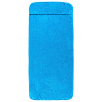 Produktbild för Badhanddukar 2 st turkos 60x135 cm tyg 400 gsm