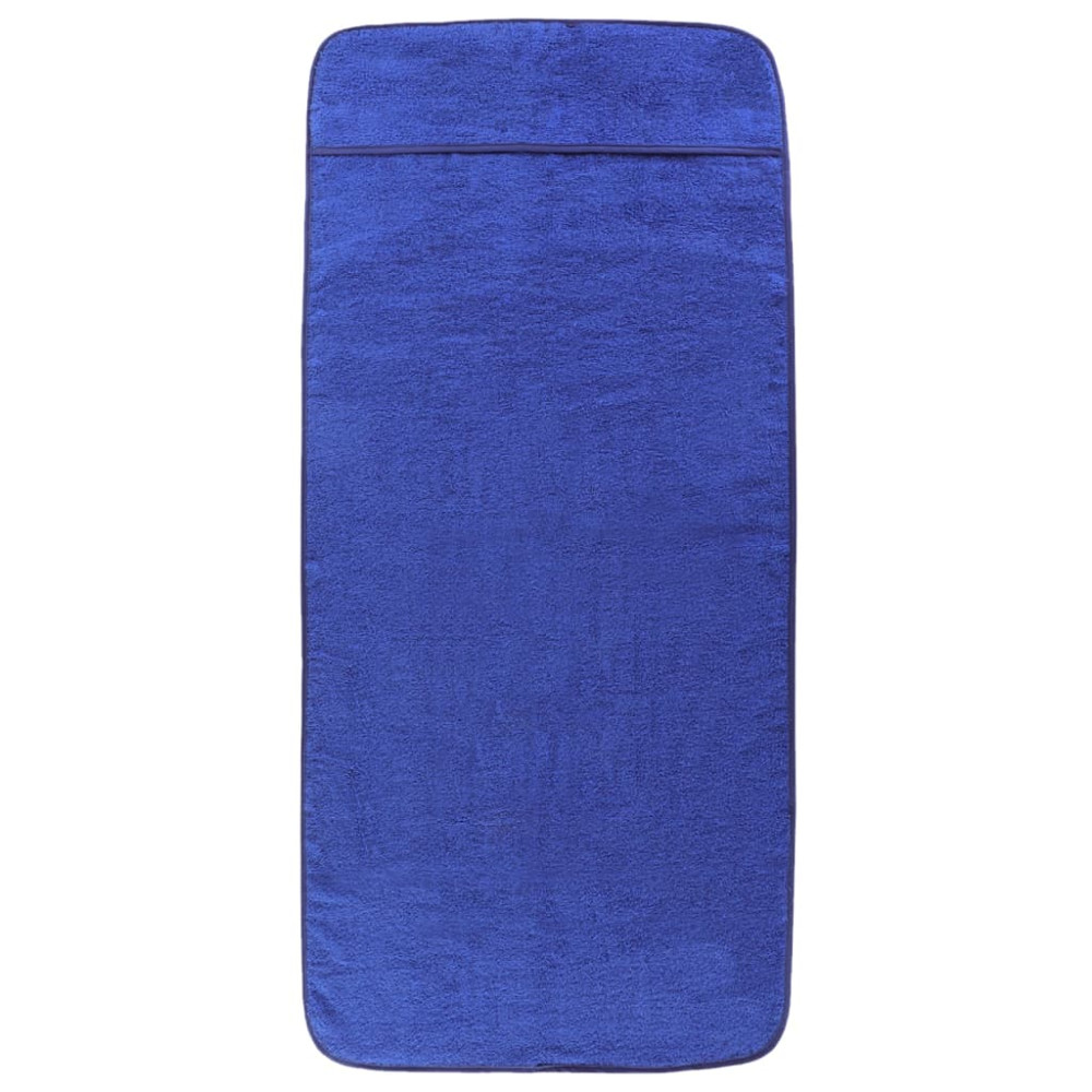 Produktbild för Badhanddukar 2 st kungsblå 60x135 cm tyg 400 gsm