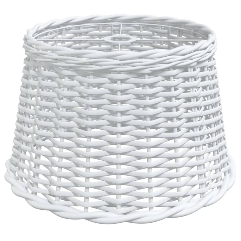 Produktbild för Lampskärm vit Ø45x28 cm korgmaterial