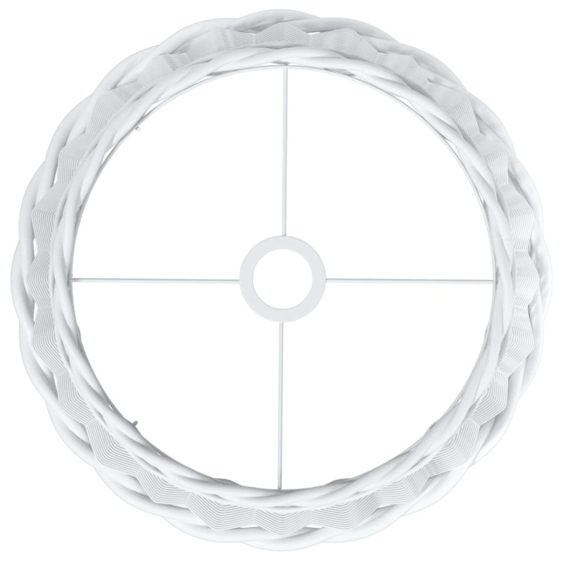 Produktbild för Taklampskärm vit Ø40x26 cm korgmaterial