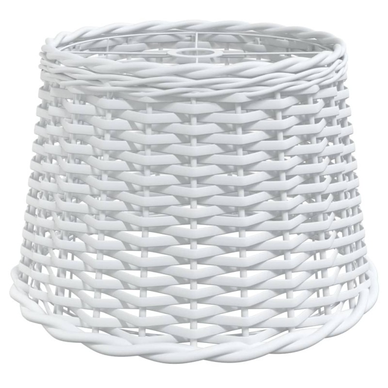 Produktbild för Lampskärm vit Ø40x26 cm korgmaterial