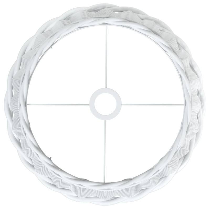 Produktbild för Lampskärm vit Ø40x26 cm korgmaterial