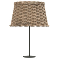 Produktbild för Lampskärm brun Ø45x28 cm korgmaterial