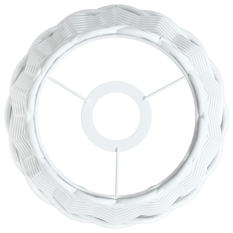 Produktbild för Taklampskärm vit Ø20x15 cm korgmaterial