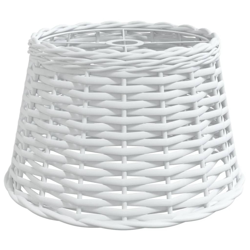 Produktbild för Lampskärm vit Ø38x23 cm korgmaterial