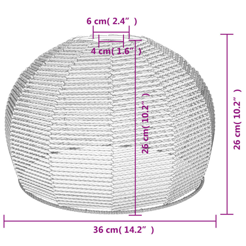 Produktbild för Taklampskärm Ø36x26 cm järn och papper