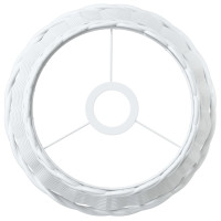 Produktbild för Lampskärm vit Ø25x17 cm korgmaterial