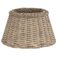 Produktbild för Lampskärm brun Ø50x30 cm korgmaterial