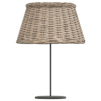 Produktbild för Lampskärm brun Ø50x30 cm korgmaterial