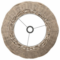 Produktbild för Lampskärm brun Ø50x30 cm korgmaterial