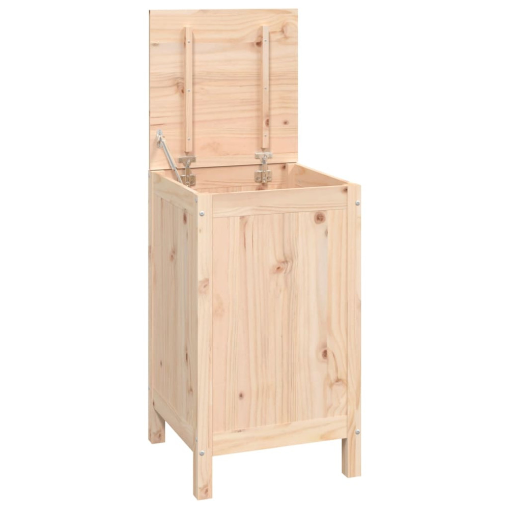 Produktbild för Tvättkorg 44x44x76 cm massiv furu
