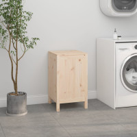 Produktbild för Tvättkorg 44x44x76 cm massiv furu