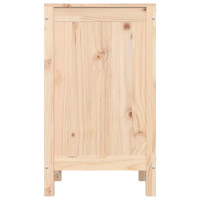 Produktbild för Tvättkorg 44x44x76 cm massiv furu