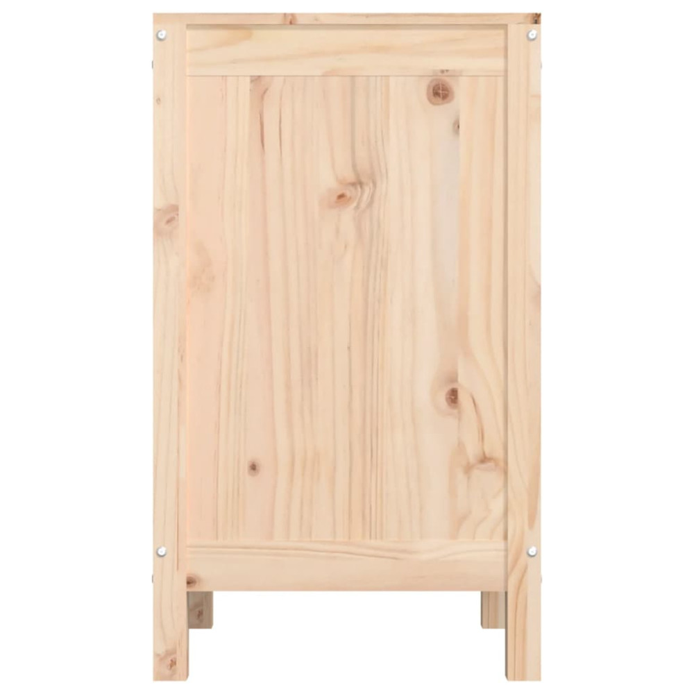 Produktbild för Tvättkorg 44x44x76 cm massiv furu
