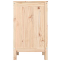 Produktbild för Tvättkorg 44x44x76 cm massiv furu