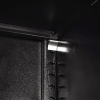 Miniatyr av produktbild för Verktygsskåp med 2 dörrar stål 90x40x180 cm svart och röd