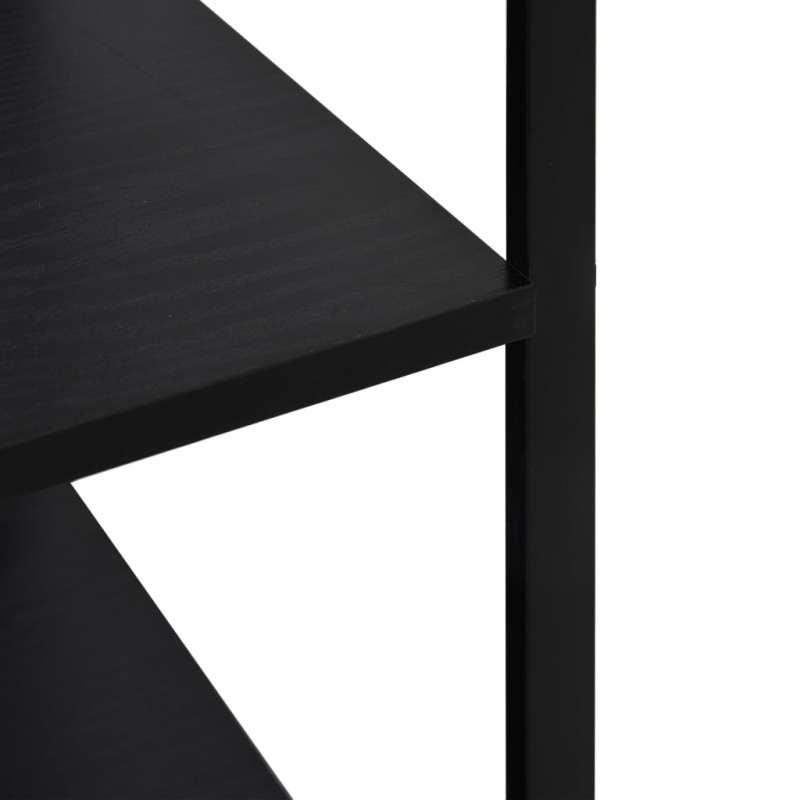 Produktbild för Hylla för mikrovågsugn svart 60x39,6x79,5 cm konstruerat trä
