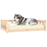 Produktbild för Hundbädd 105,5x75,5x28 cm massiv furu
