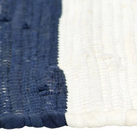 Produktbild för Bordstabletter 6 st chindi randig blå och vit 30x45 cm