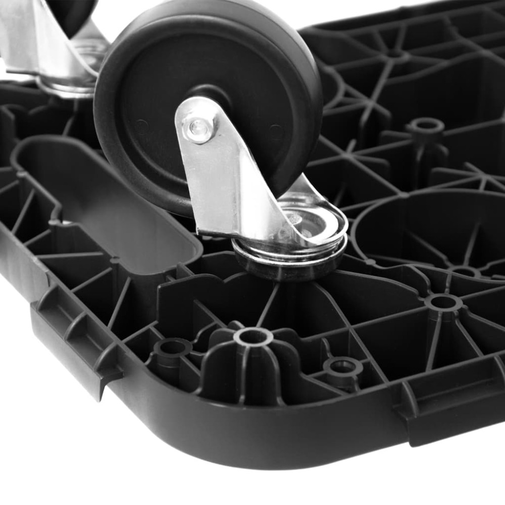 Produktbild för Transportvagn svart polypropen 300 kg