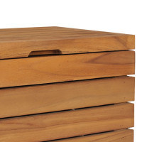 Produktbild för Tvättkorg 40x40x70 cm massiv teak